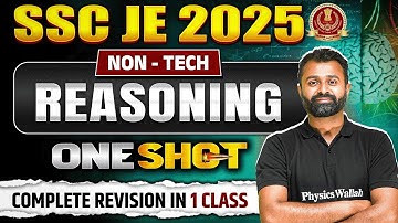 SSC JE 2025 Reasoning Class | Complete Syllabus Revision in One Shot | SSC JE Reasoning Class 2025