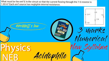 What must be the emf E in the circuit so that the current flowing .. the 7 Ω | Important Question 😱😱