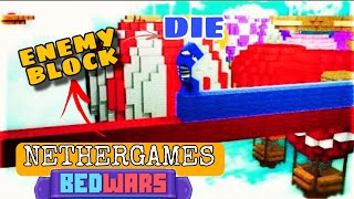 Bedwars But I Can't Touch My Enemy Wool In Nethergames II Minecraft Bedwars