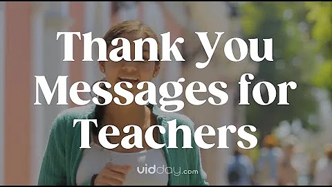 How to Say Thank You To a Teacher