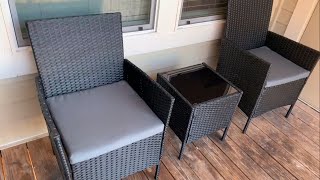 Devoko Patio Furniture Set Unboxing, Review, And Assembly