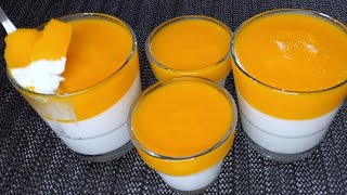 Simple Mango Dessert Cup |  Mango Cream Dessert Recipe