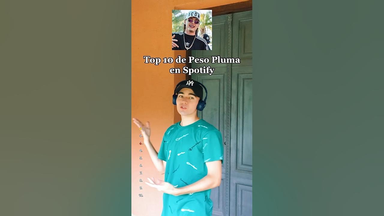 Top 10 de Peso Pluma en Spotify @gumagu_oficial Top 10 de Peso Pluma en Spotify @gumagu_oficial