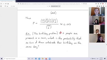 S21 Probability Lecture 10: More Random Problems
