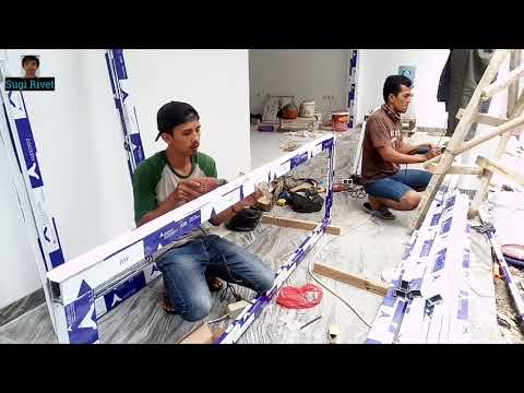  Cara  Membuat Pintu  Lipat Aluminium  YouTube