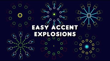 Easy Animated Accent Explosions After Effects Tutorial