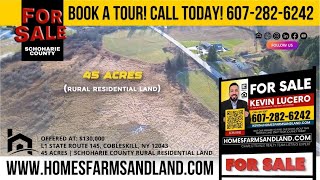 Explore Vast 45-Acre Land For Sale in Cobleskill, NY: Perfect Blend of Rural Charm & Accessibility