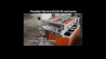 USA Portable Clip lock KLS25 standing seam roof panel machine #manufacture