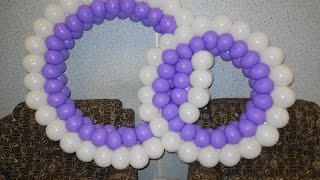 Кольца из воздушных шаров бескаркасные / Ring of ballons