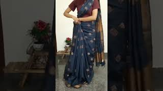 How to #wear cotton blend saree perfectly#easy #sarees#shorts .