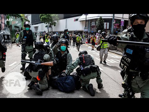 Hồng Kông: Gần 200 người bị bắt giữ trong cuộc biểu tình chống Luật An ninh của Trung Quốc