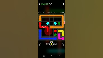 Flow free bridge (classic pack 7x7 level 22)