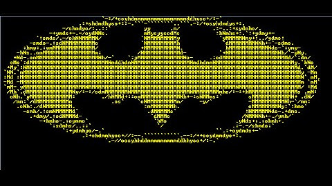 Using Text-Image.com To Create BATMAN background for .bat file