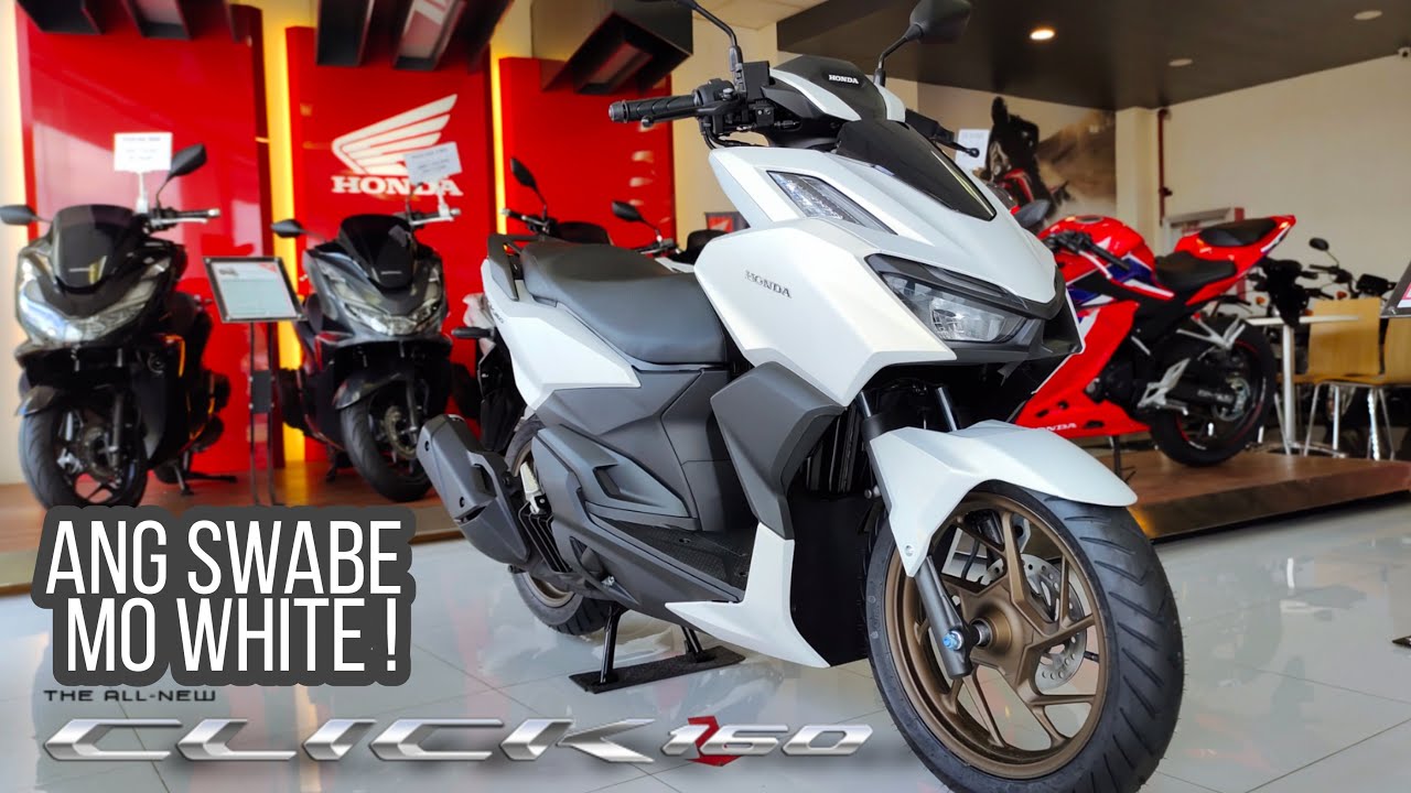 HONDA CLICK160 MATTE PEARL CRATER WHITE Actual Unit Specs Bibili Ka HONDA CLICK160 MATTE PEARL CRATER WHITE Actual Unit Specs Bibili Ka