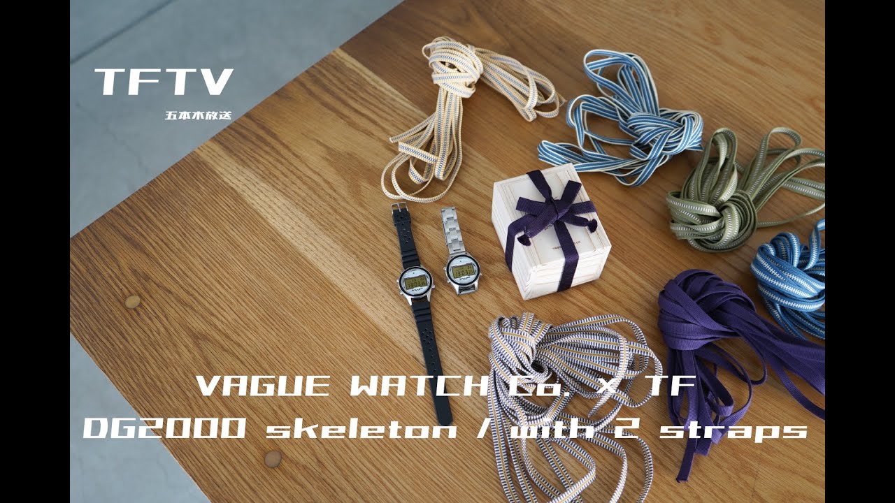 TFTV - VAGUE WATCH Co. × TF : DG2000 skeleton / with 2 straps 