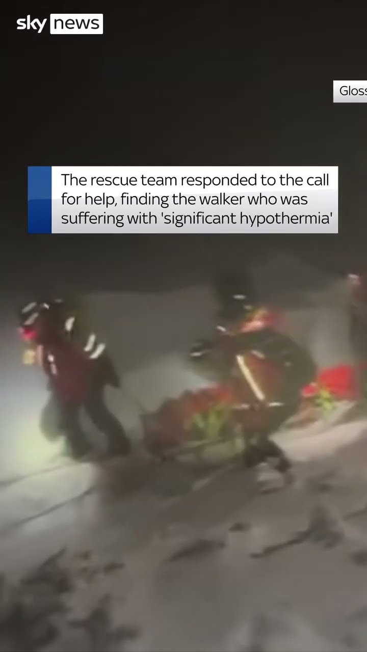 Hiker rescued after getting stuck in snow