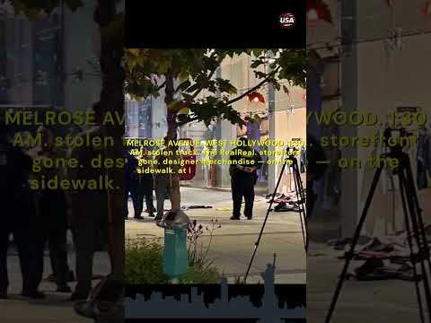 1:30 AM. A Stolen Truck. The Front of The RealReal. Gone. #Viral #Trending #YTShorts #Shorts