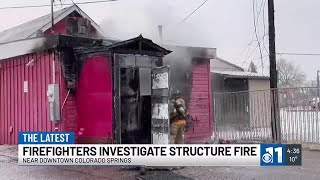 WATCH: Investigators looking into structure fire in Colorado Springs