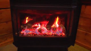 Wood Stove Fireplace | Crackling Fire White Noise | 10 Hours Relaxation