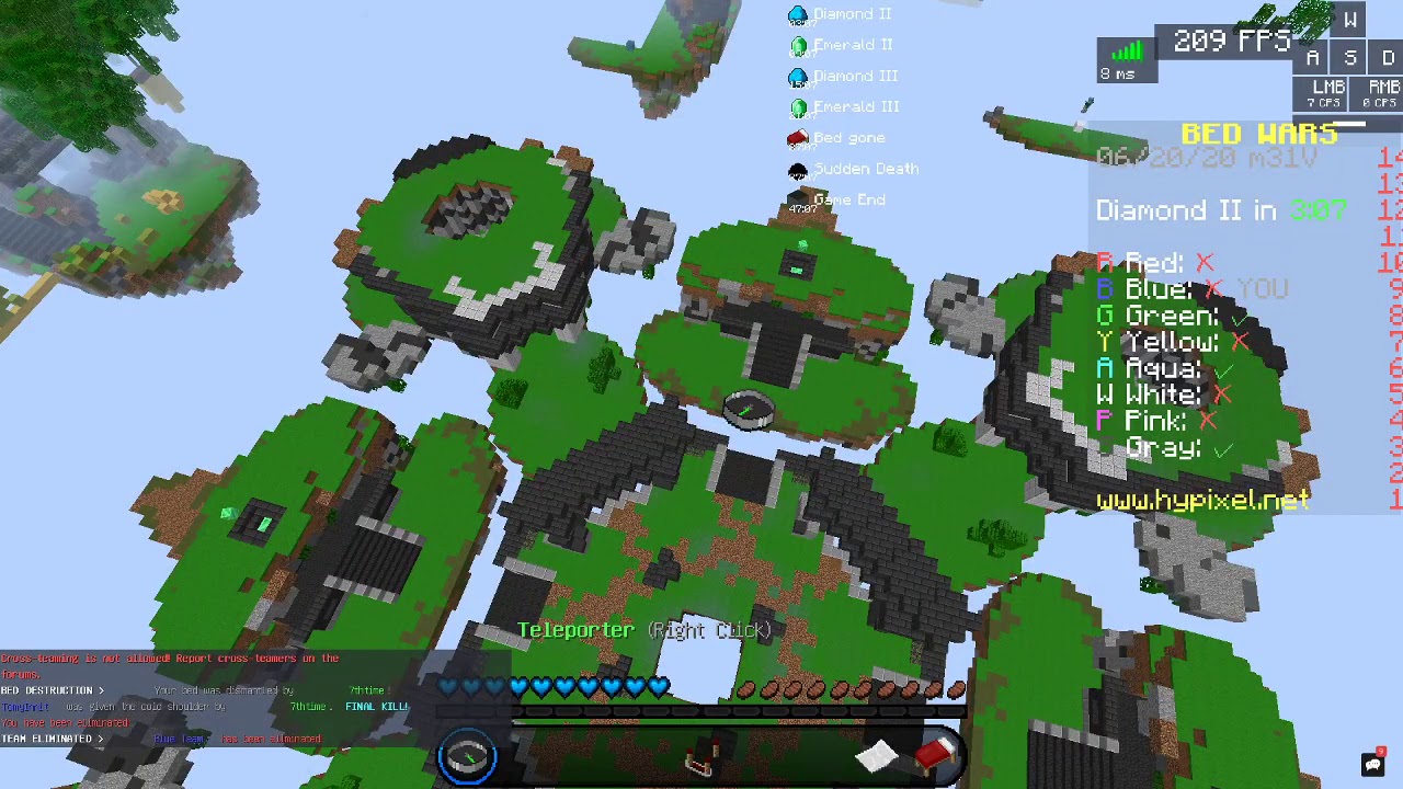 Minecraft Hypixel Bedwars and minigames - YouTube