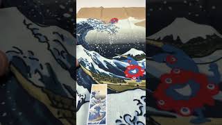 大阪関西万博北斎風のミャクミャク絵てぬぐい #ミャクミャク #大阪万博