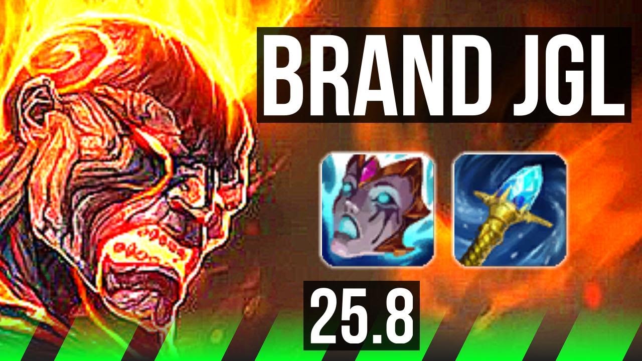 BRAND vs EKKO (JGL) | 11/1/8, Godlike | EUW Diamond | 25.8