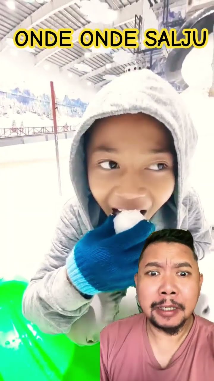 MAKAN ONDE ONDE SALJU!!!?? #snow #salju #christmas #mainsalju #happy #winter