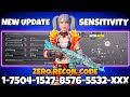 NEW UPDATE 4.1 🔥BEST SENSITIVITY CODE + CONTROL SETTINGS BGMI/PUBG MOBILE