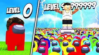 GETTING 9999  AMONG US PLAYERS in Roblox Among us Tycoon!