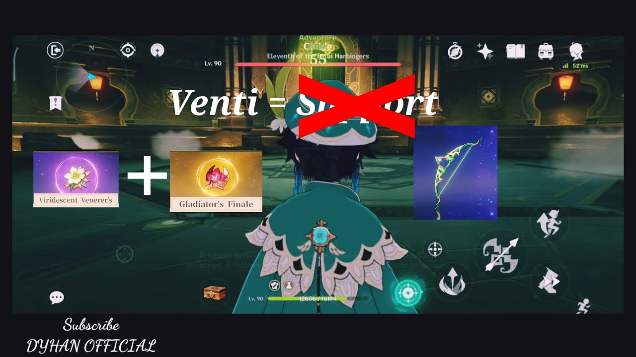 Venti VS Childe (Weekly Boss) Solo!!! | Genshin Impact.