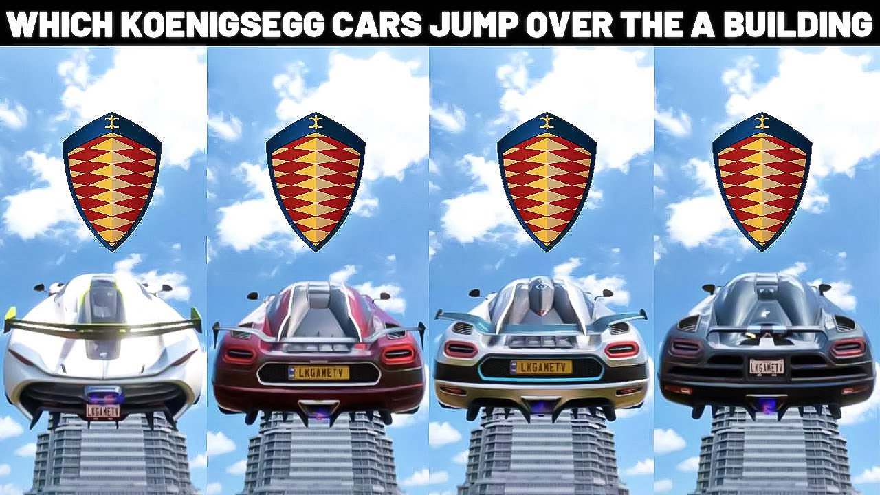 WHICH KOENIGSEGG CARS CAN JUMP OVER THE BUILDINGS IN FORZA HORIZON 5 (LET'S FIND OUT)