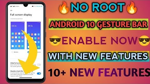 Enable Android 10 Gesture Bar in any Xiaomi Device 😍😍 || Redmi 9 Power Redmi 8 & More || No Root 😎😎