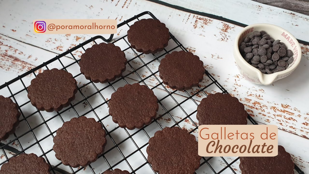 Galletas de chocolate y mantequilla - YouTube