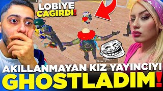 Akillanmayan Kiz Yayinciyi Ghostladim Lobi̇ye Çağirdi Büyük Kavga Pubg Mobi̇le 