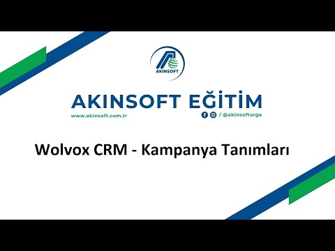 Wolvox CRM - Kampanya Tanımları