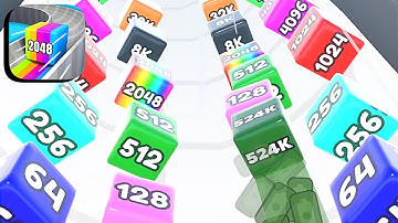 Jelly Tube Run 2048 ​- All Levels Gameplay Android,ios (Part 5)