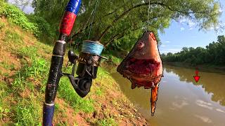 Using MASSIVE Baits In Remote TEXAS River! (nonstop monsters)