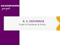 Client Tale 11 | R. V. ENTERPRISE | #ACCOMPLISHING your goals