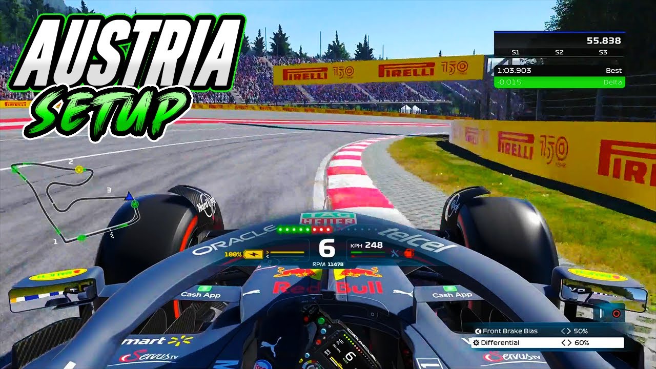 F1 22 AUSTRIA HOTLAP + SETUP (1:03.897) 