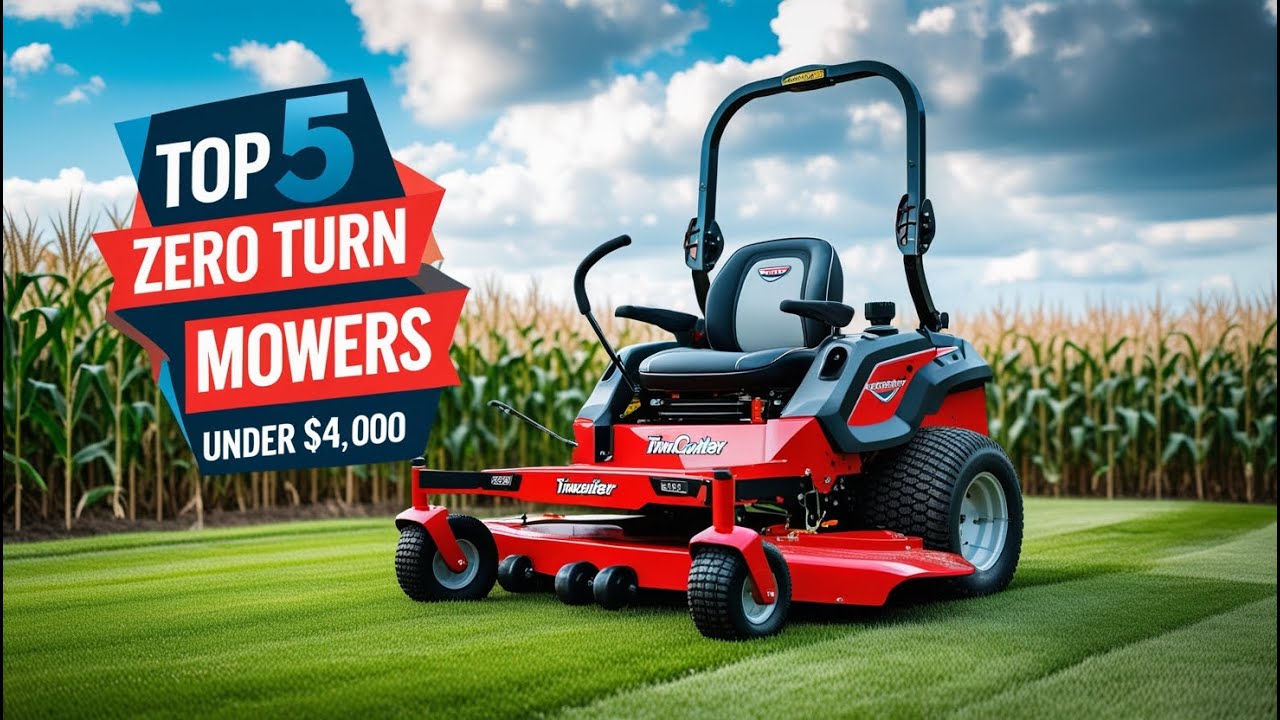 TOP 5 Best Zero Turn Mowers Under $4000 In 2025 - YouTube