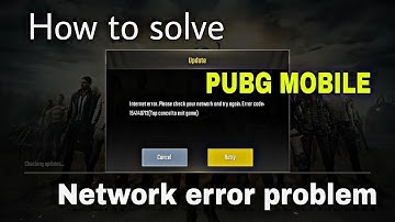 How to Fix " PUBG MOBILE Internet Error 154140712"