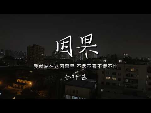 金针菇 - 因果 「我就站在这因果里 不悲不喜不慌不忙 该来的自会奔赴而来该散的自有它的结局」【动态歌词/PinyinLyrics】♪