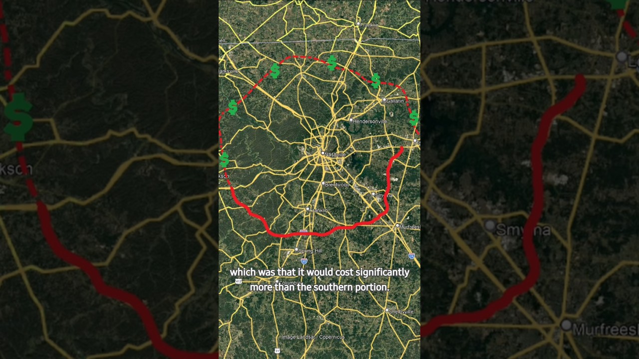 Why Nashville Only Built HALF A Beltway #geography