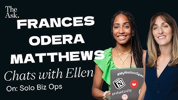 Frances Odera Matthews Chats with Ellen Donnelly about Solo Biz Ops