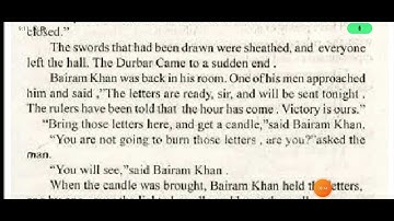 Chapter 1 (The Young Akbar) English literature Class 11th.