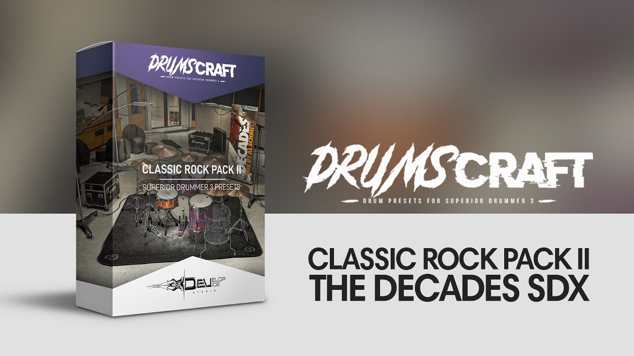 Classic Rock Pack II - 5 Presets for Superior Drummer 3 - Sound Demo Video
