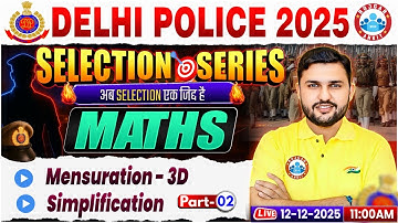 Delhi Police Maths Classes | Delhi Police Constable Maths MCQs | DP Maths By Rahul Sir
