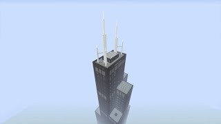 Minecraft: How to build the Willis Tower / Sears Tower: Chicago ( Tutorial ) Part 2