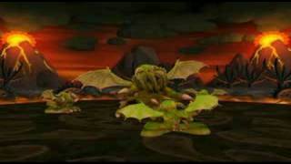 Chibi-Cthullu vs Buudha Spore Dance Contest