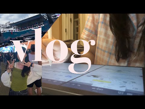 vlog 👩🏻‍💻| 공대생 브이로그 | 공대생, 카공, 힙합 페스티벌, 카페알바, 공부  | 우원재보러 힙페감 | 학교 다니기 귀찮아.. 공부 하기 싫다..